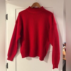 Vintage Red Knit Sweater